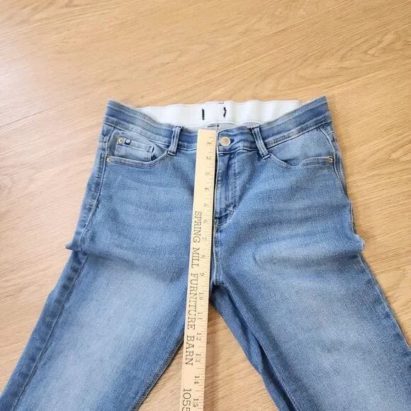 Curve Appeal Jeans Women 8 Blue Skinny Mid Rise Medium Wash Stretchy Denim 29x27 - Picture 5 of 11